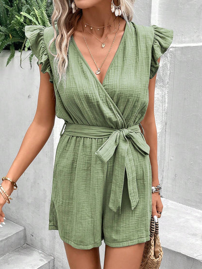 SHEIN Frenchy Belted Romper - ZEBrand