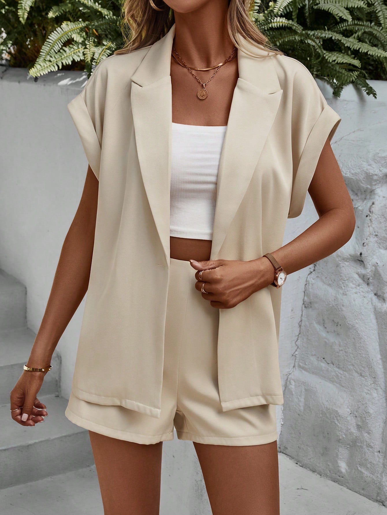 SHEIN Blazer & Shorts