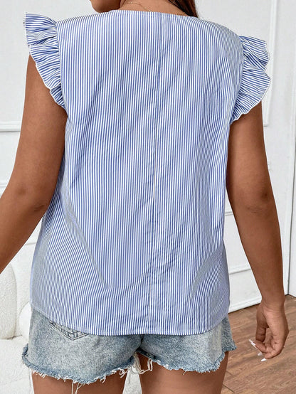 SHEIN Holidaya Front Blouse