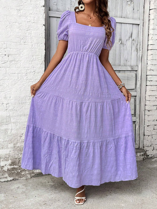 SHEIN LUNE SQUARE NECK DAILY DRESS