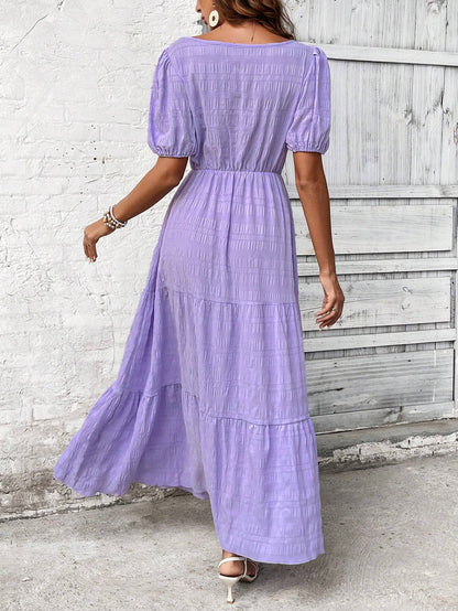 SHEIN LUNE SQUARE NECK DAILY DRESS