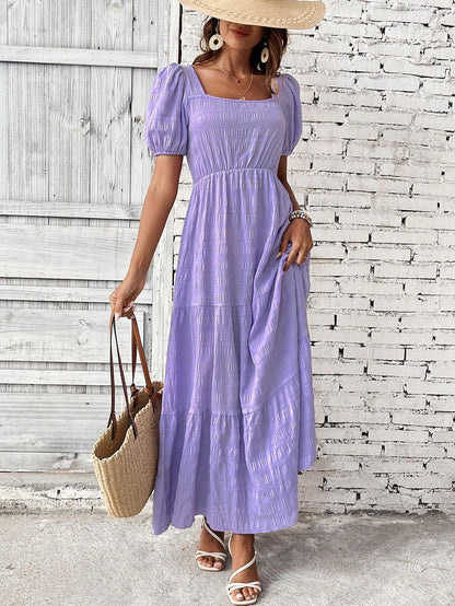 SHEIN LUNE SQUARE NECK DAILY DRESS