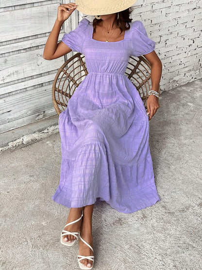 SHEIN LUNE SQUARE NECK DAILY DRESS