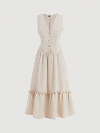 SHEIN MOD APRICOT VEST SET
