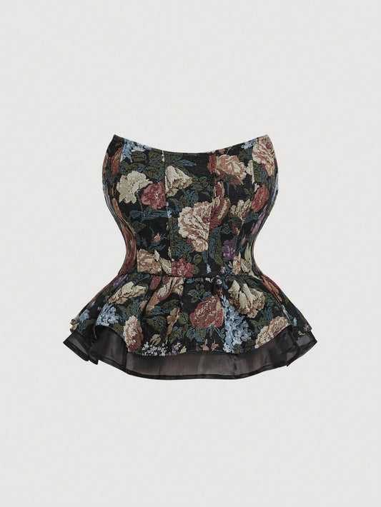 Shein Butterfly Ruffle Top