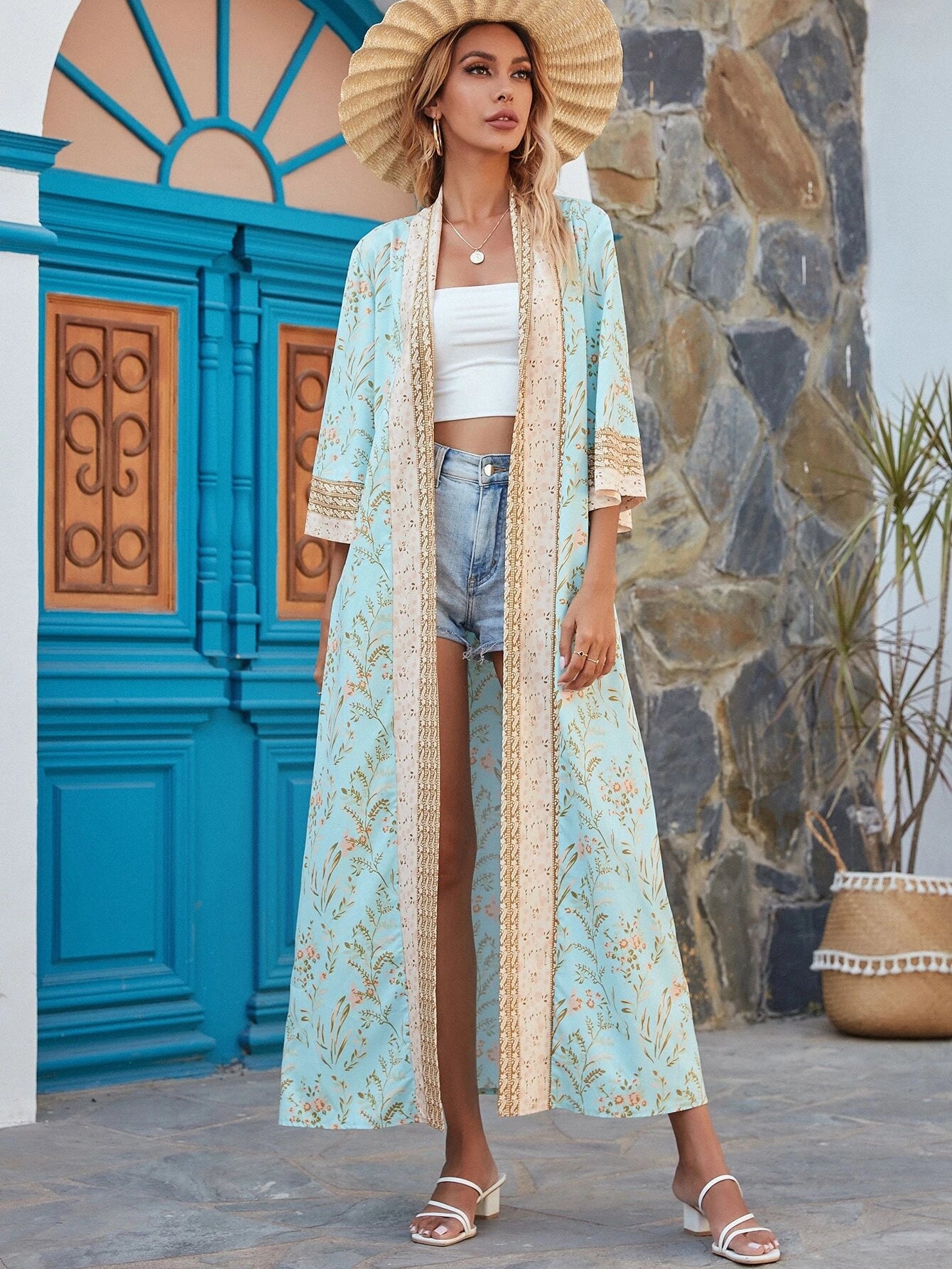 SHEIN Mulvari  Kimono - ZEBrand