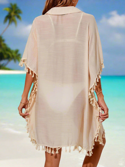 Shein Beach Tassel Kimono