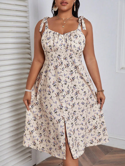 SHEIN VCAY DITSY FLORAL CAMI DRESS