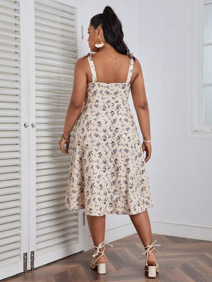 SHEIN VCAY DITSY FLORAL CAMI DRESS