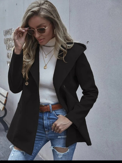 Single Breasted Hooded Coat - ZEBrand