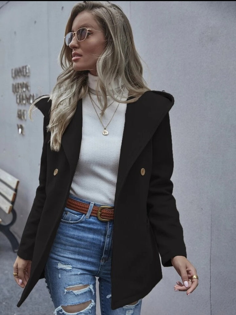 Single Breasted Hooded Coat - ZEBrand