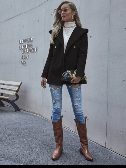 Single Breasted Hooded Coat - ZEBrand