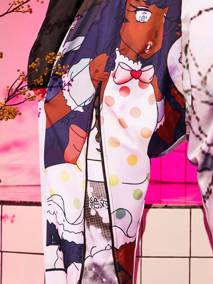 Shein Graphic Sleeve Jumpsuit