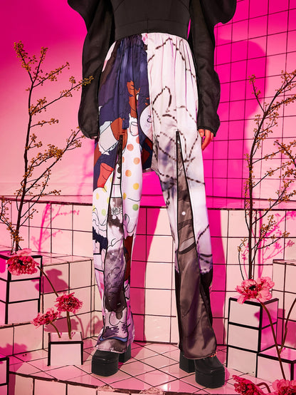 Shein Graphic Sleeve Jumpsuit