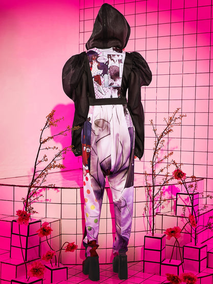Shein Graphic Sleeve Jumpsuit