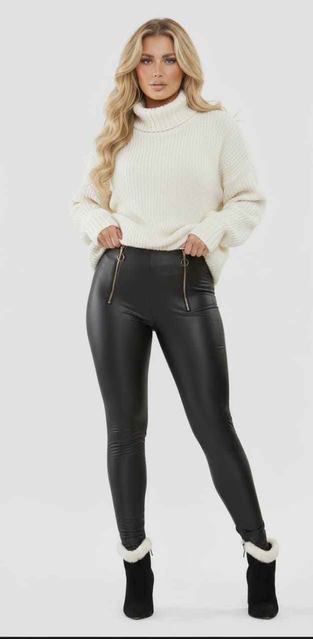 ChicMe  Zipper Leggings