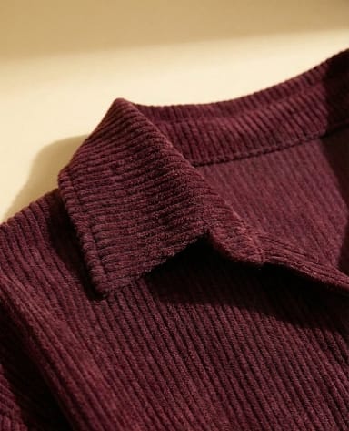 Premium -Trendiva  Burgundy Ribbed Velvet Set