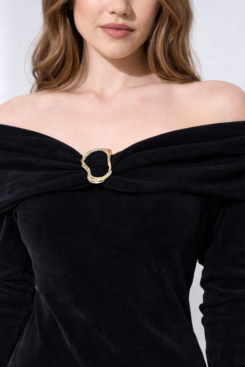 Premium Black Velvet Elegant Maxi Dress