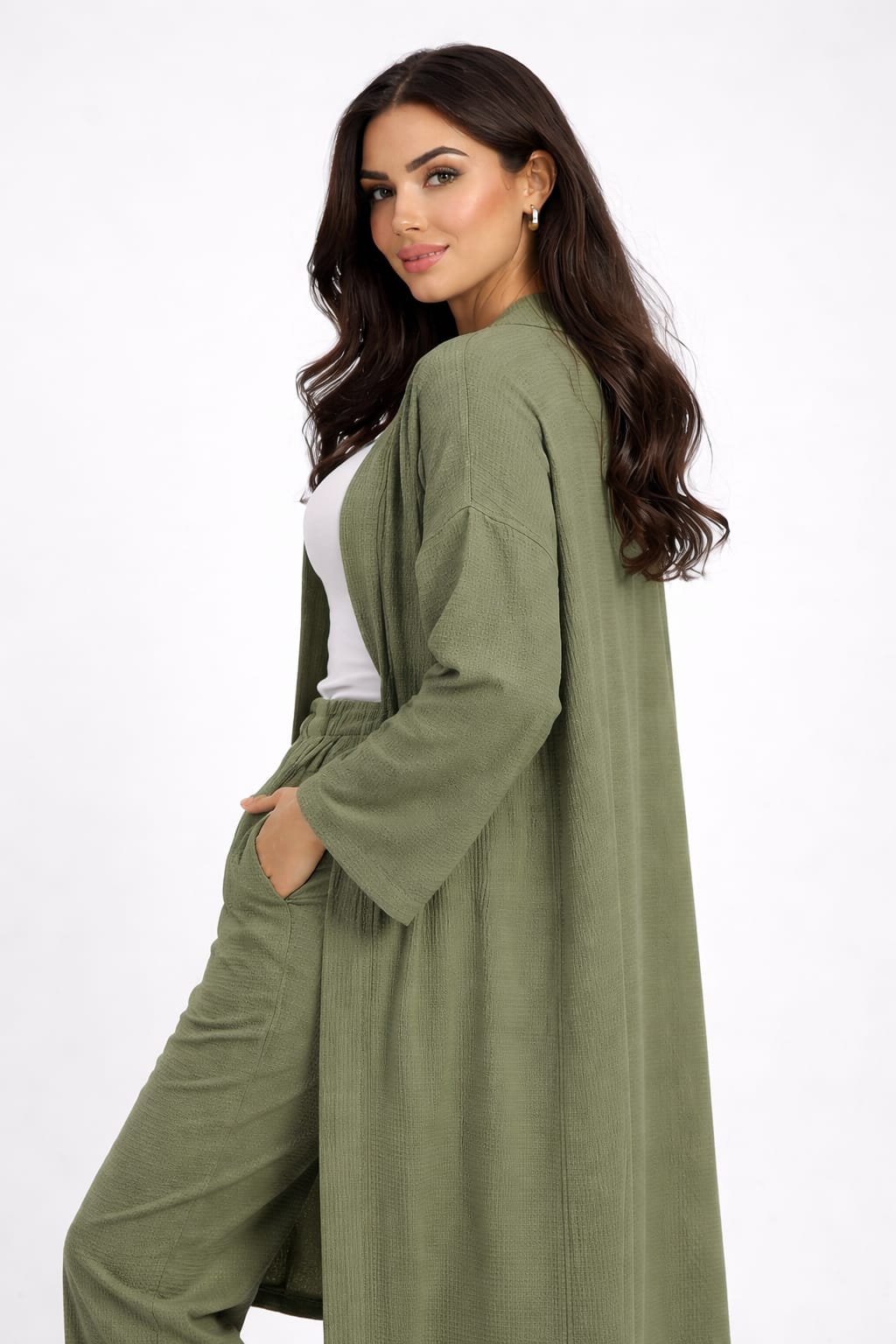 Classic Oversized 2-Piece Set (Cardigan & Pants)