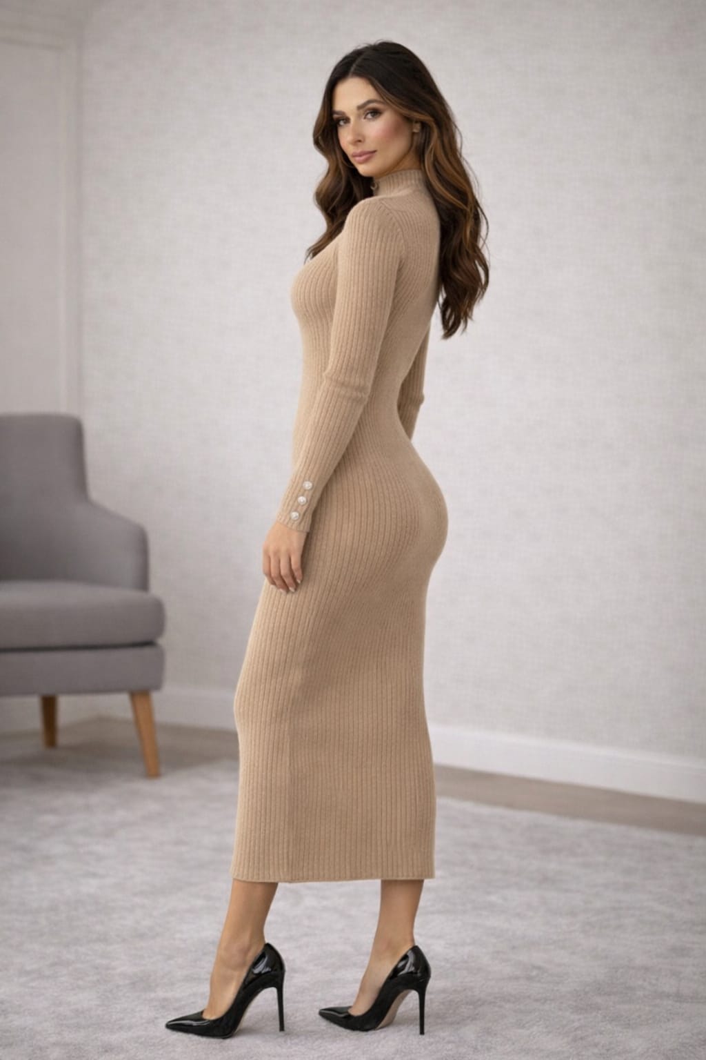 Turkish One-Size Stretch Maxi Dress