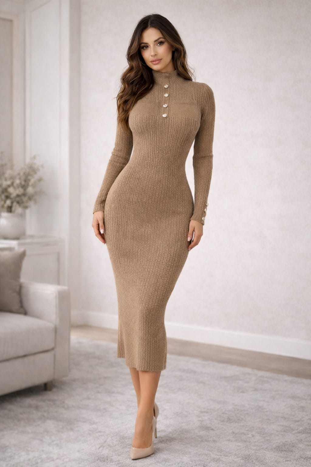 Turkish One-Size Stretch Maxi Dress