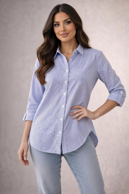 The Crystal-Embellished Oversized Blouse
