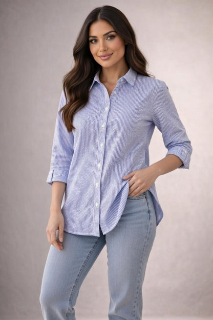 The Crystal-Embellished Oversized Blouse