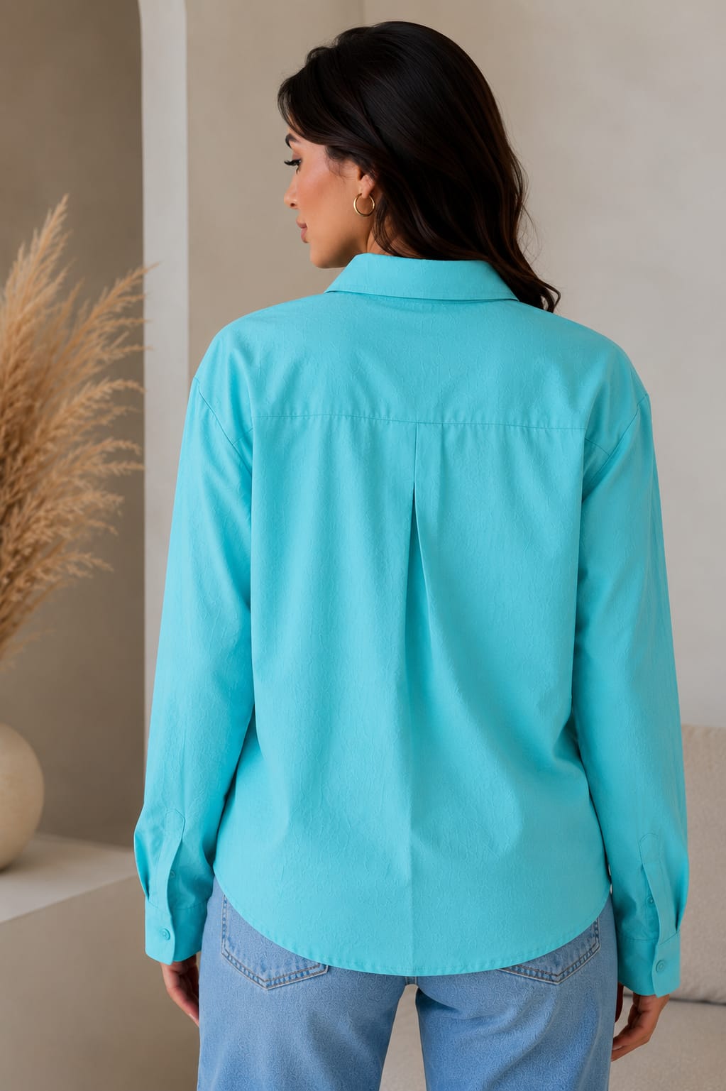 THE AQUA SERENE RELAXED SHIRT