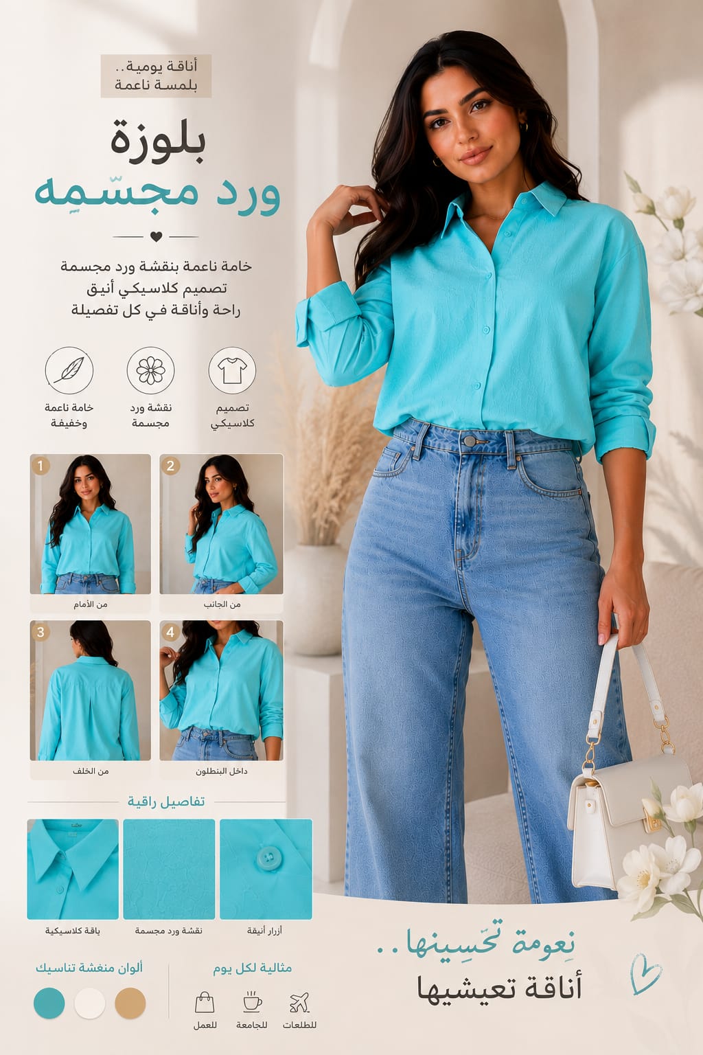 THE AQUA SERENE RELAXED SHIRT