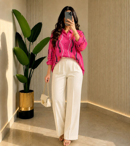 THE ARTISAN FUCHSIA OVERSIZED SHIRT