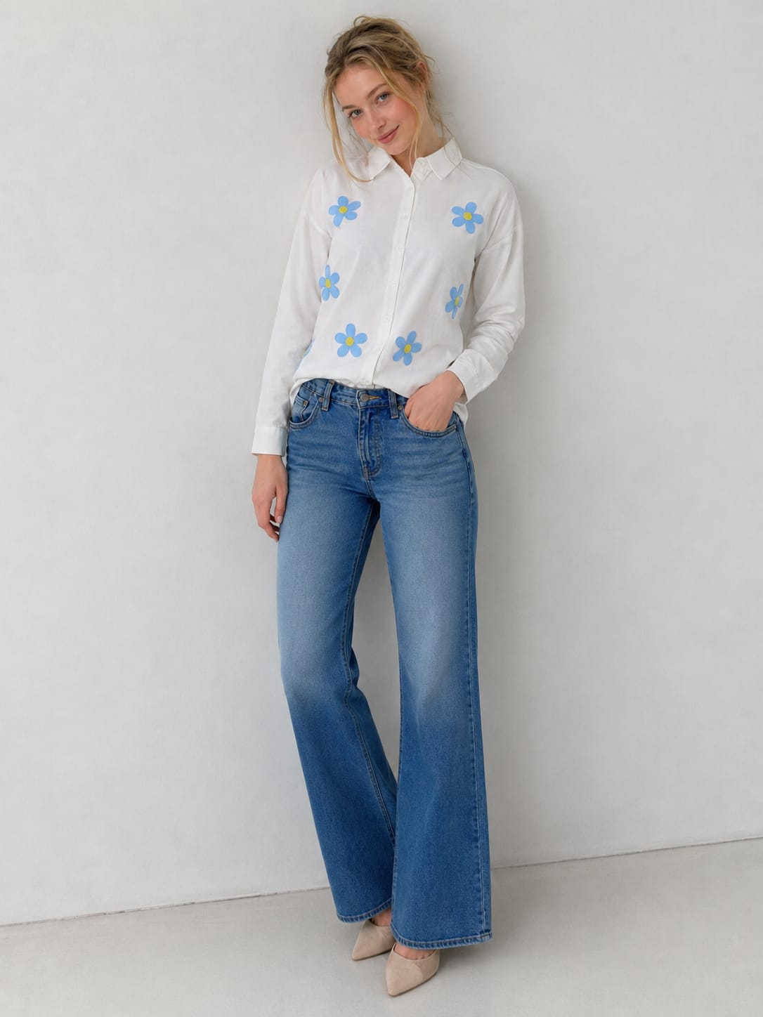 THE WHITE DAISY RELAXED SHIRT