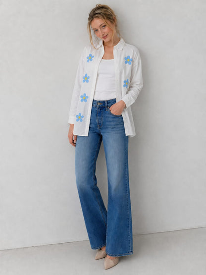 THE WHITE DAISY RELAXED SHIRT