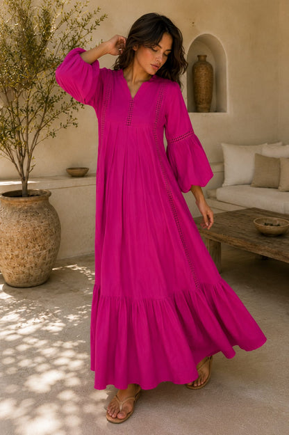 THE FUCHSIA RIVIERA MAXI DRESS