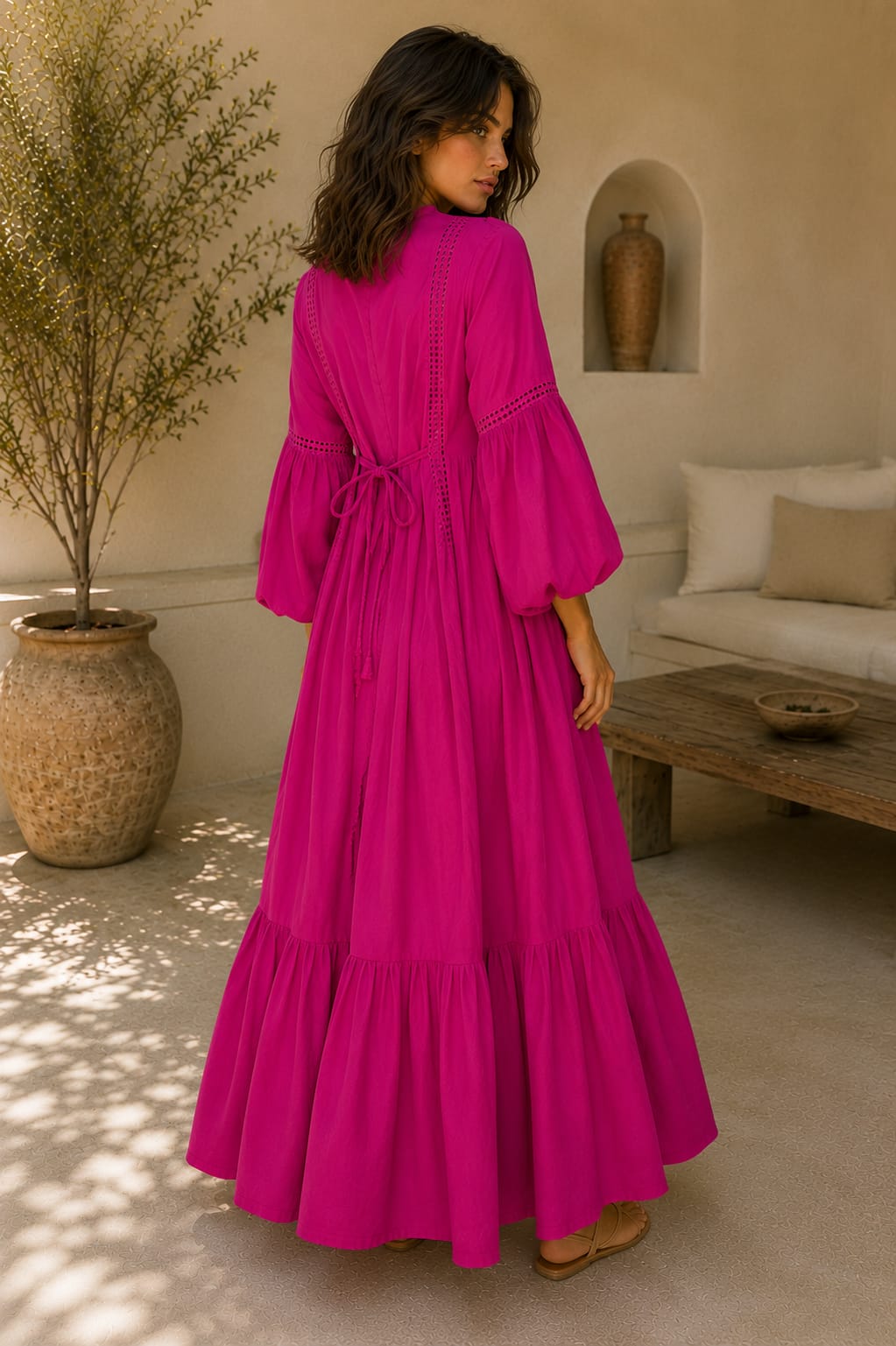 THE FUCHSIA RIVIERA MAXI DRESS
