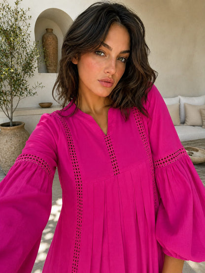THE FUCHSIA RIVIERA MAXI DRESS