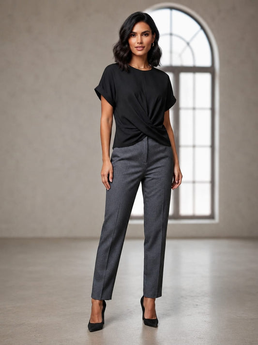 THE NOIR TWIST FRONT TOP