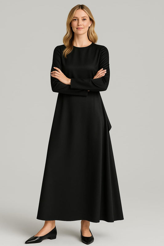 Shein Satin Asymmetrical Hem Dress