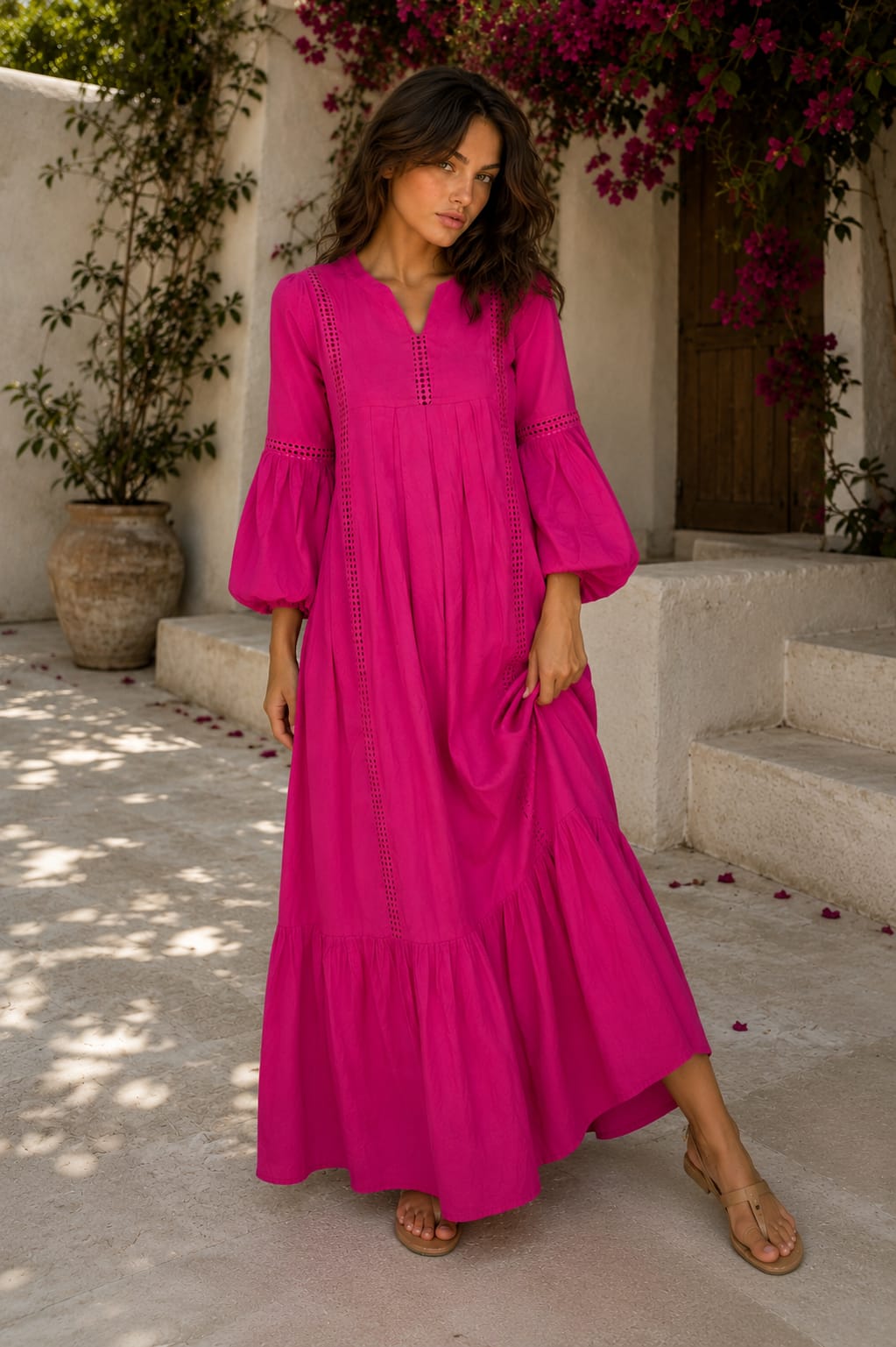 THE FUCHSIA RIVIERA MAXI DRESS