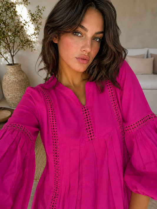 THE FUCHSIA RIVIERA MAXI DRESS