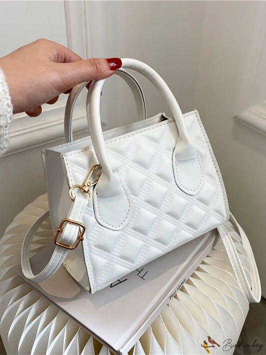 Sleek Quilted Square Bag