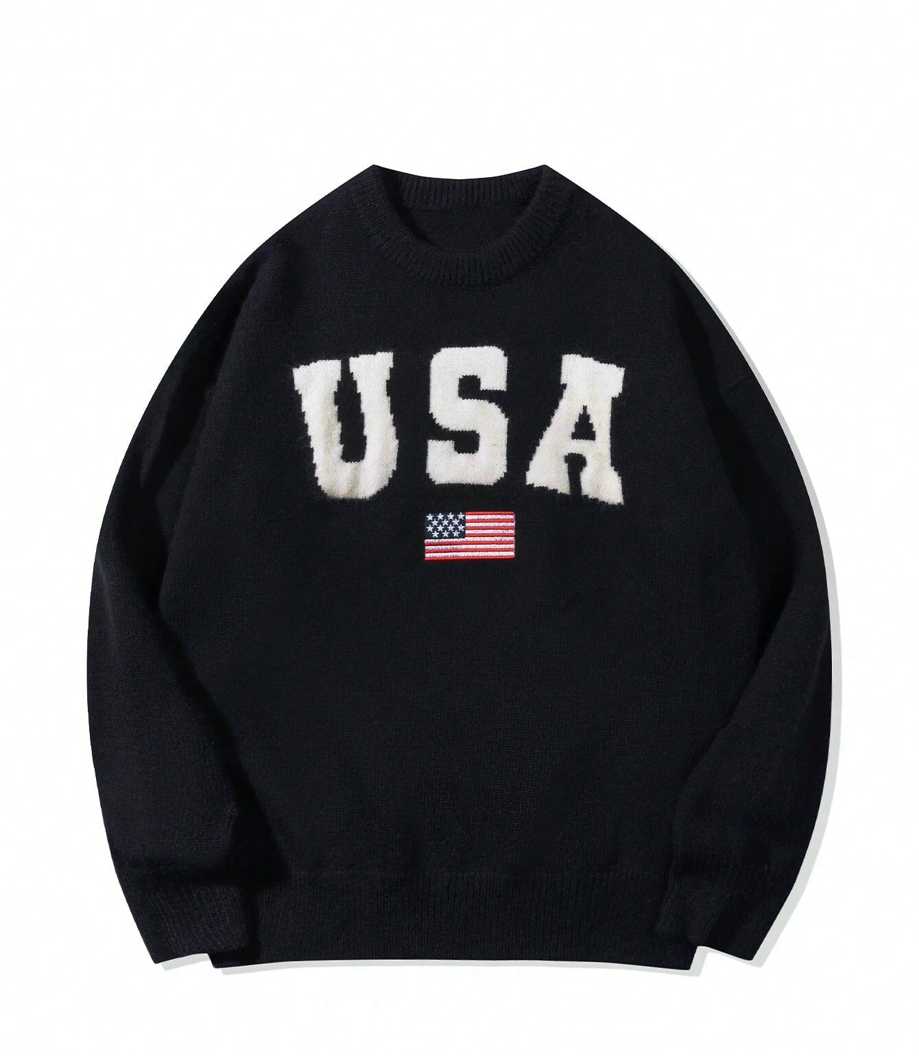 Winter USA Flag Knit Sweater
