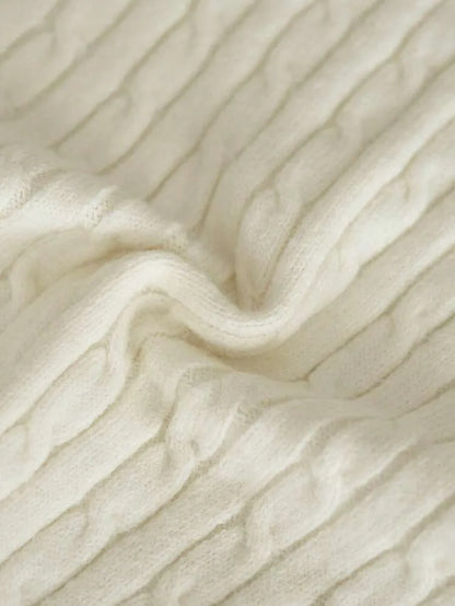 SHEIN Trends Elegant Textured Crew Neck Knit Sweater