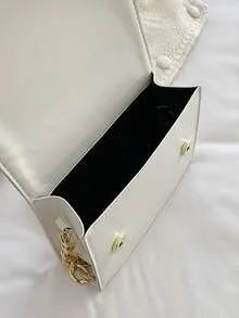 SHEIN Quilted Print Square Bag