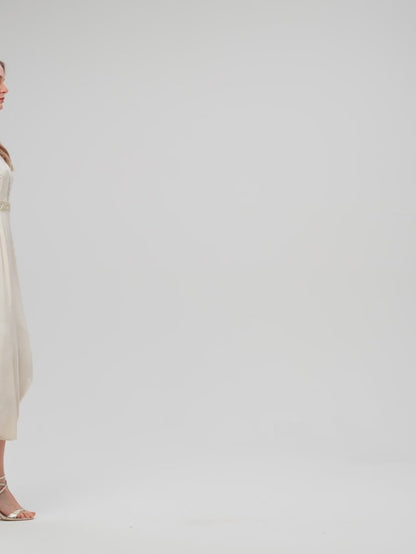 MOTF PREMIUM PEARL SEQUIN A-LINE DRESS