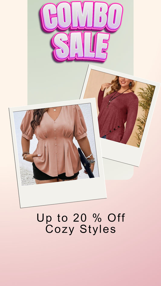Double Chic Blouse Deal (1XL Size)
