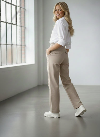 SHEIN Soft Wide-Leg Trousers