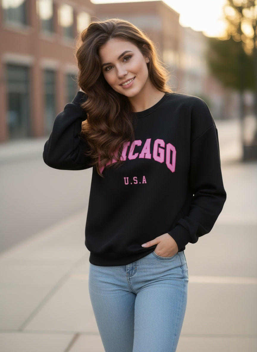 Sweatshirt Long Sleeve Letter Printed Sweatershirt