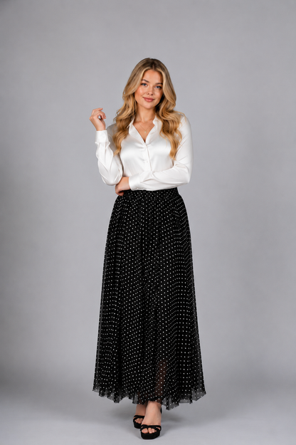 THE POLKA DOT RUFFLED SKIRT
