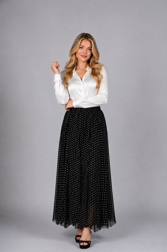 THE POLKA DOT RUFFLED SKIRT