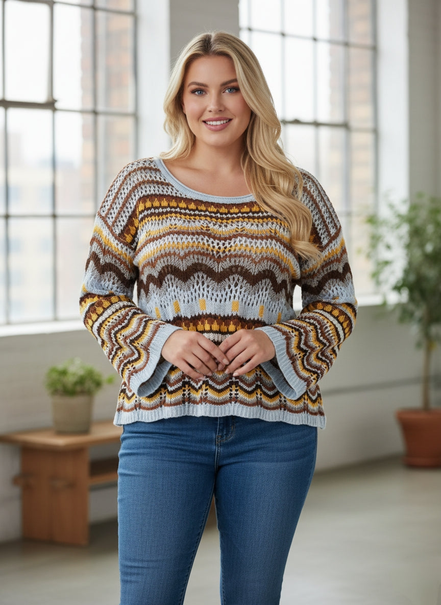 SHEIN Knit Drop Shoulder Sweater